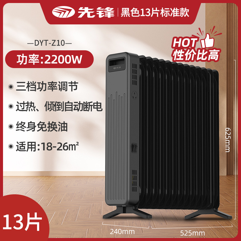 Singfun 先锋 DYT-Z10 电热油汀 13片 双重优惠折后￥199包邮